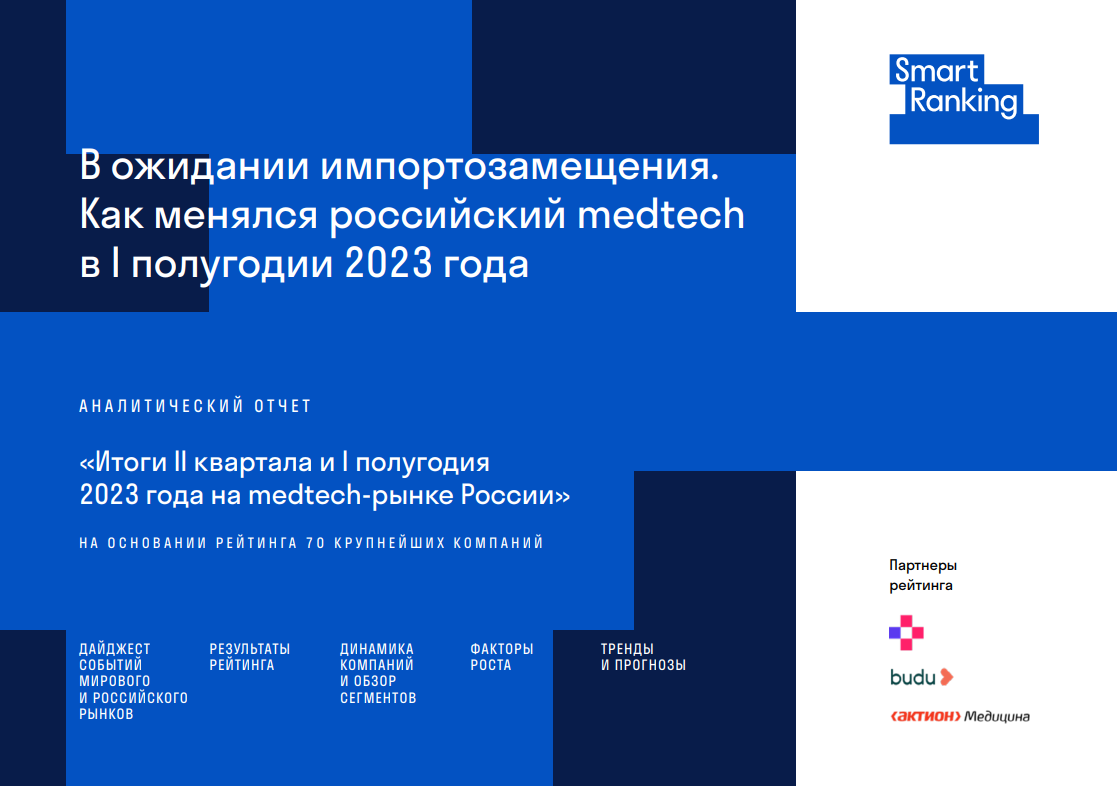 Итоги II квартала и I полугодия  2023 года на medtech-рынке России